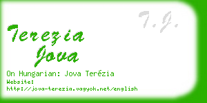 terezia jova business card
