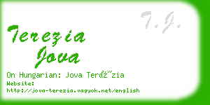 terezia jova business card